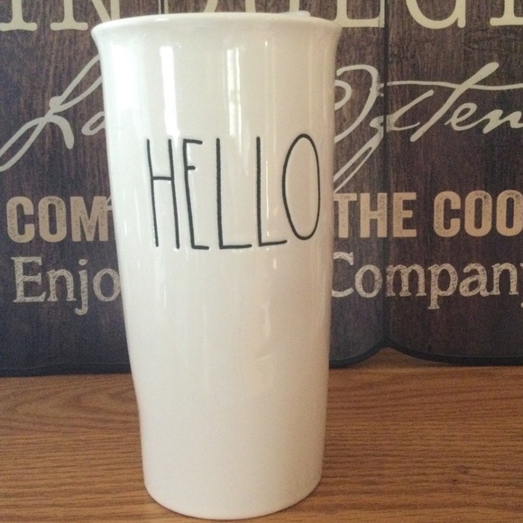 Rae Dunn Other - ⛄️ Rae Dunn 7” HELLO mug tumbler & lid